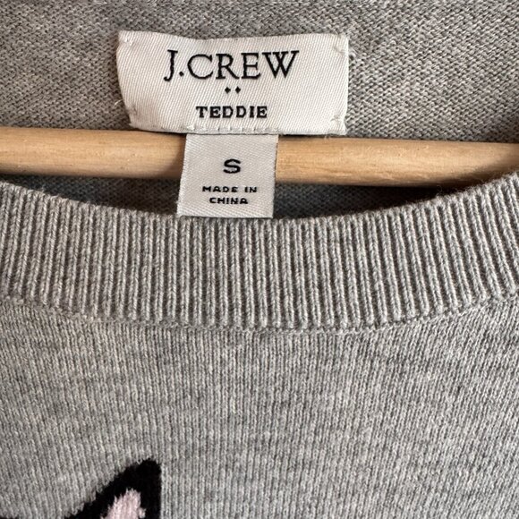 J.Crew Teddie Boston Terrier Sweater • Cozy Fall / Holiday Crewneck • Women’s S - Picture 4 of 6